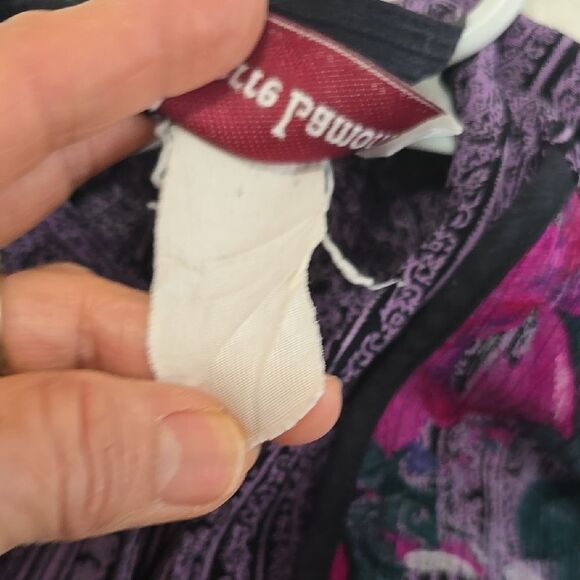 Purple Floral Blouse by Perceptions (size missing) - Picture 7 of 7